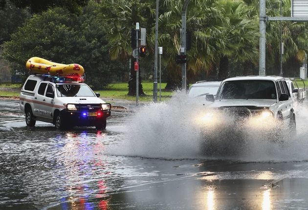 Heavy Rain Lashes Sydney As East Coast Low Moves Through NSW
