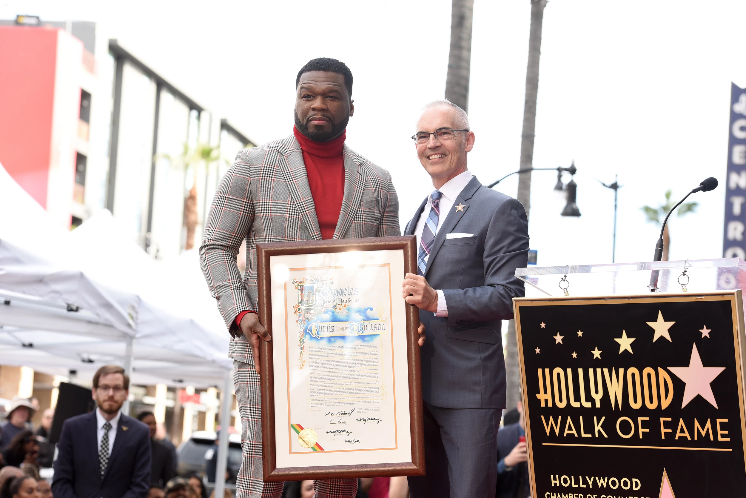 50 Cent Walk Of Fame Ceremony